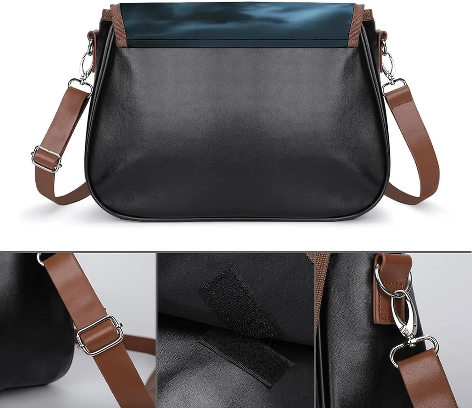 Womens Crossbody Purse Lightweight PU Leather Shoulder Bag Waterproof Messenger Bags