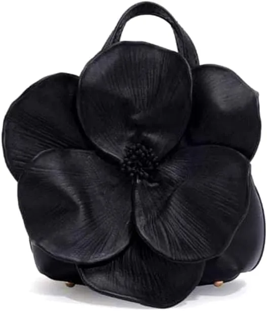Women's Floral Clutch Purse PU Leather Flower Evening Bags Party Prom Handbag Wedding Crossbody Bucket Purse