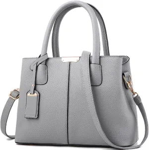 Womens Handbags and Purses Fashion Top Handle Satchel Tote PU Leather Shoulder Bags