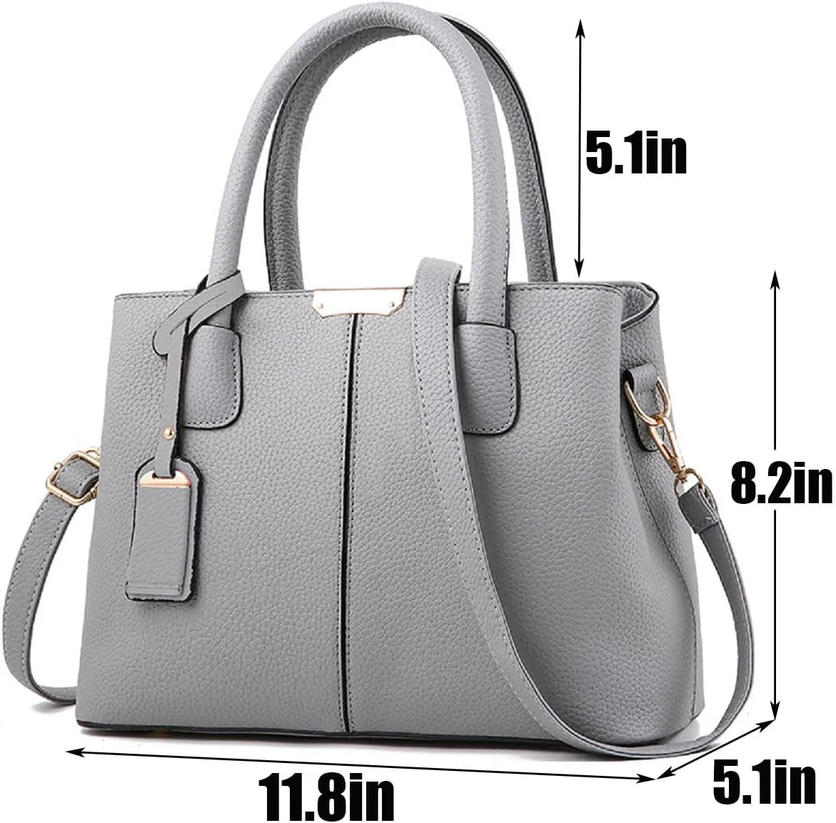 Womens Handbags and Purses Fashion Top Handle Satchel Tote PU Leather Shoulder Bags