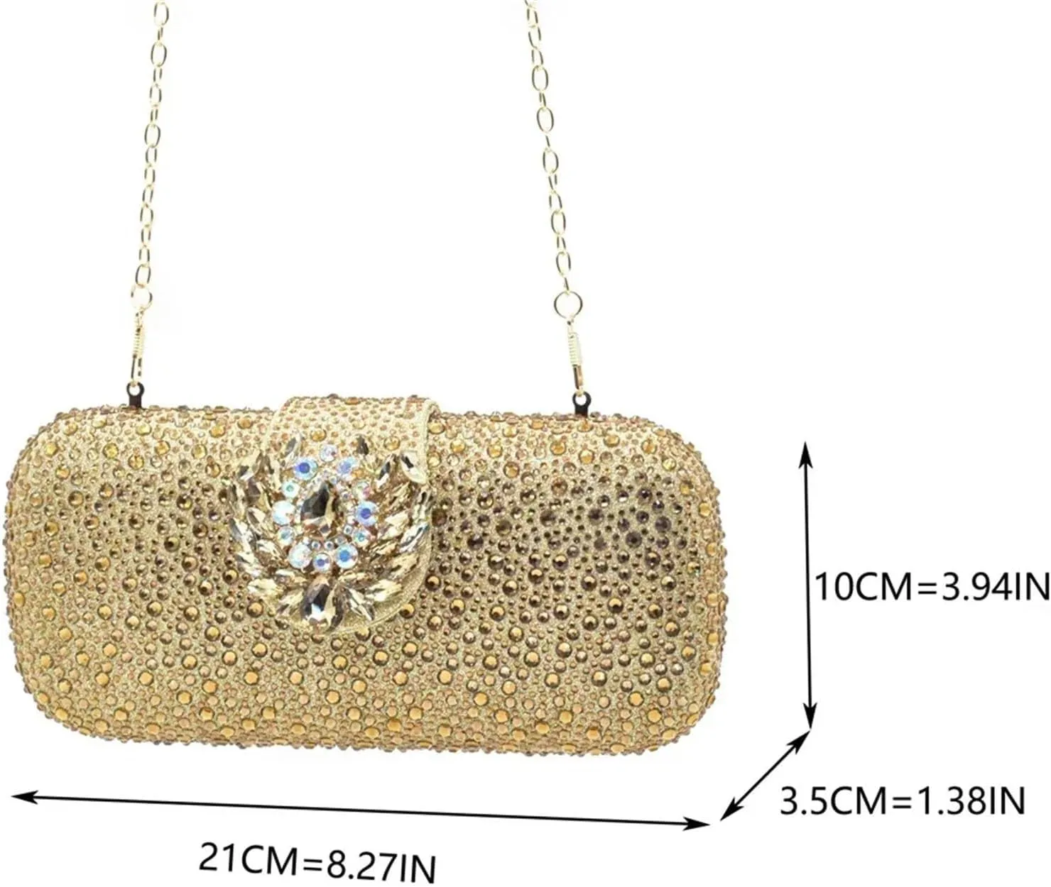 Womens Italian Designer Inspired Evening Shoes and Shoulder Bag Set Rhinestone Decorated High Heels for Formal
