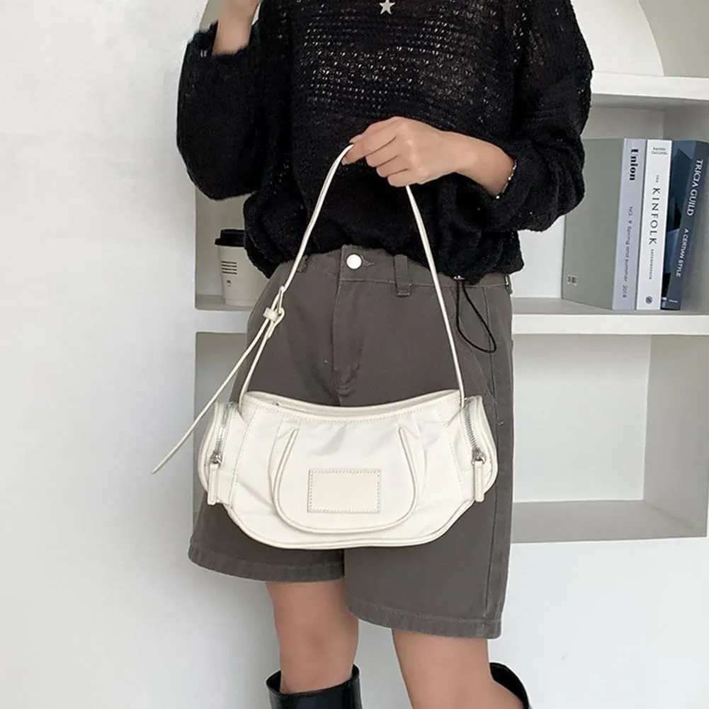 Women's Shoulder Bag Wallet Korean Niche Nylon Underarm Fashion Designer Crossbody Adjustable Strap Hobo Tote Bag