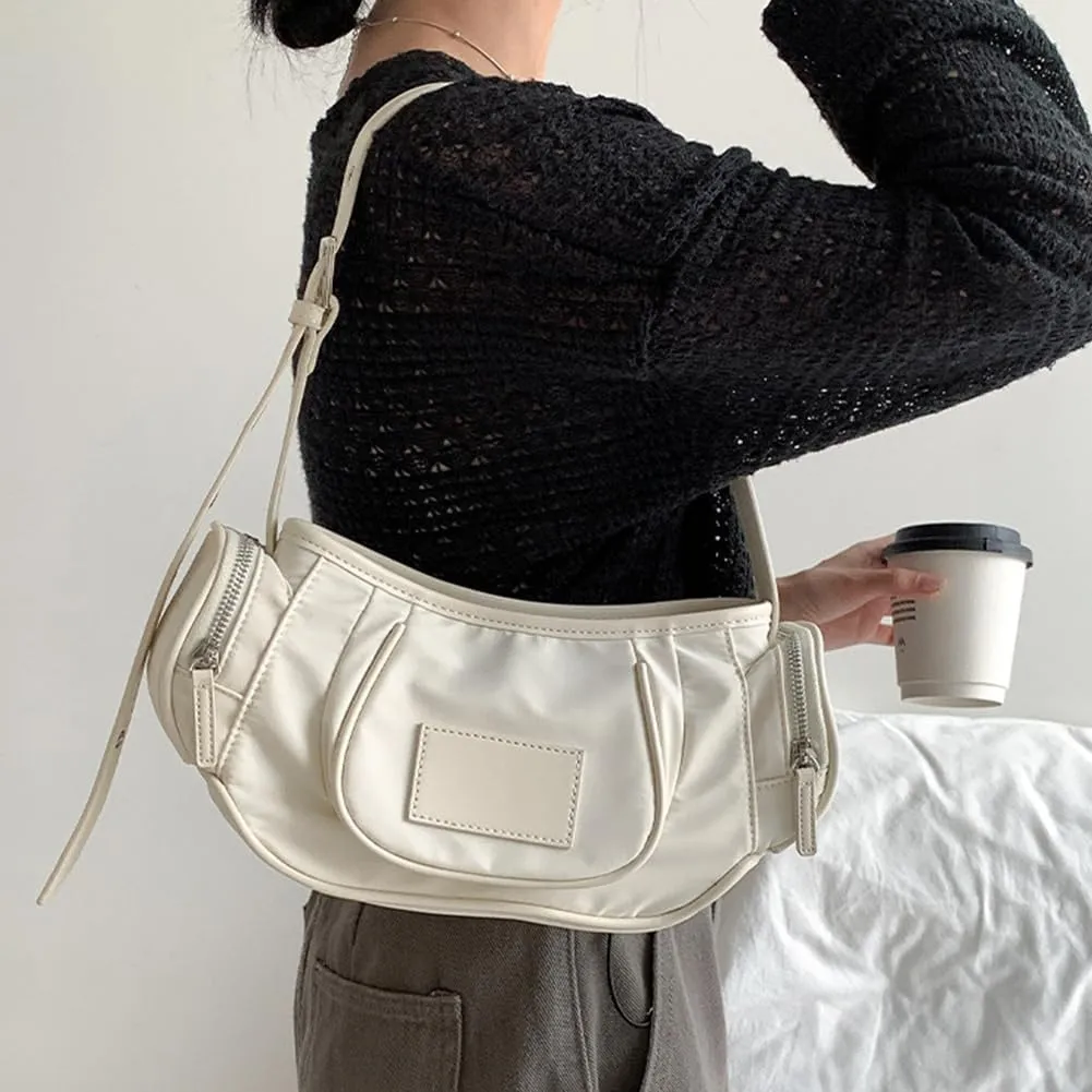 Women's Shoulder Bag Wallet Korean Niche Nylon Underarm Fashion Designer Crossbody Adjustable Strap Hobo Tote Bag