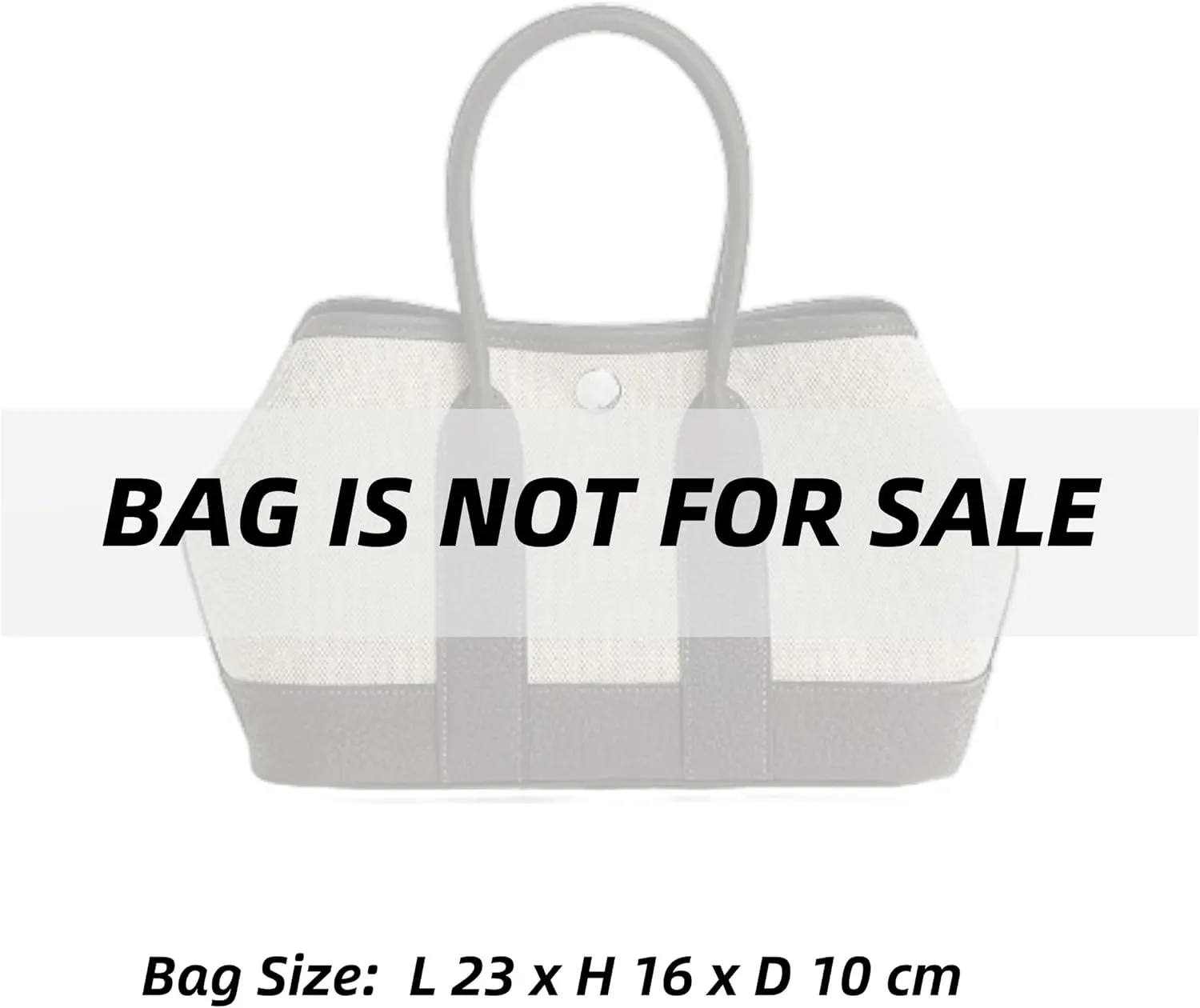 Xoppia Bag Organizer compatible with Hermes Neo Garden 23 Bag. Felt Insert for Handbag. Bag Liner for Women Tote Bags. (Beige, Style B: Side Zipper)