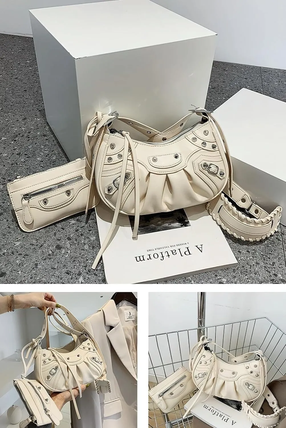 Y2k Purse Crossbody Bags for Women Trendy Y2k Bag Adjustable Strap Shoulder Bag for Women Sling Bags for Women