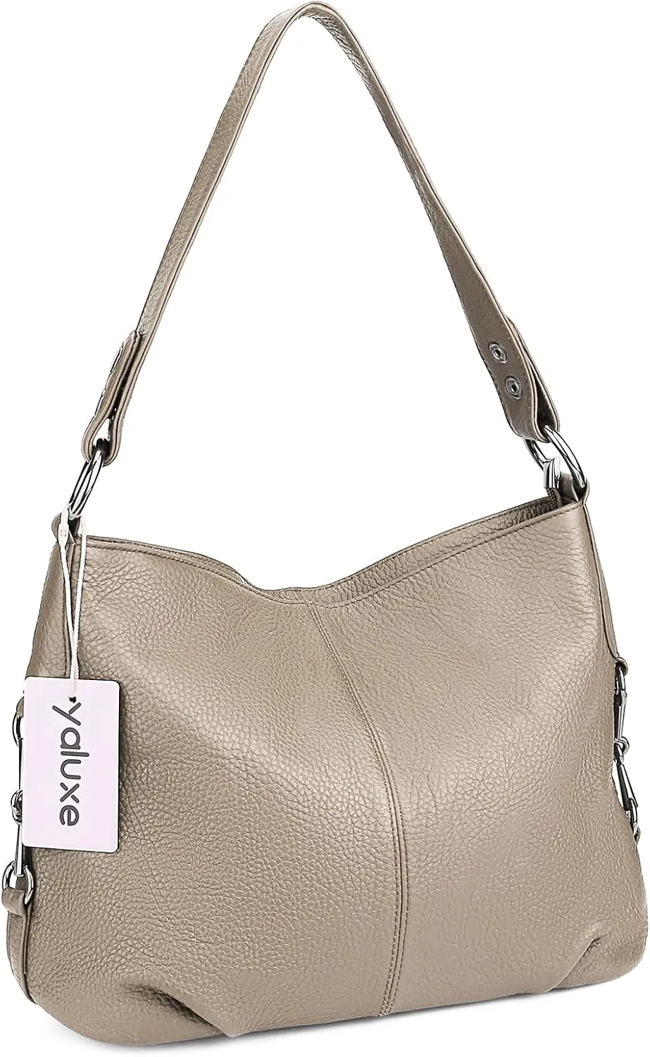 YALUXE Genuine Leather Shoulder Bags Stylish Hobo Handbags Purses Crossbody Bags for Women