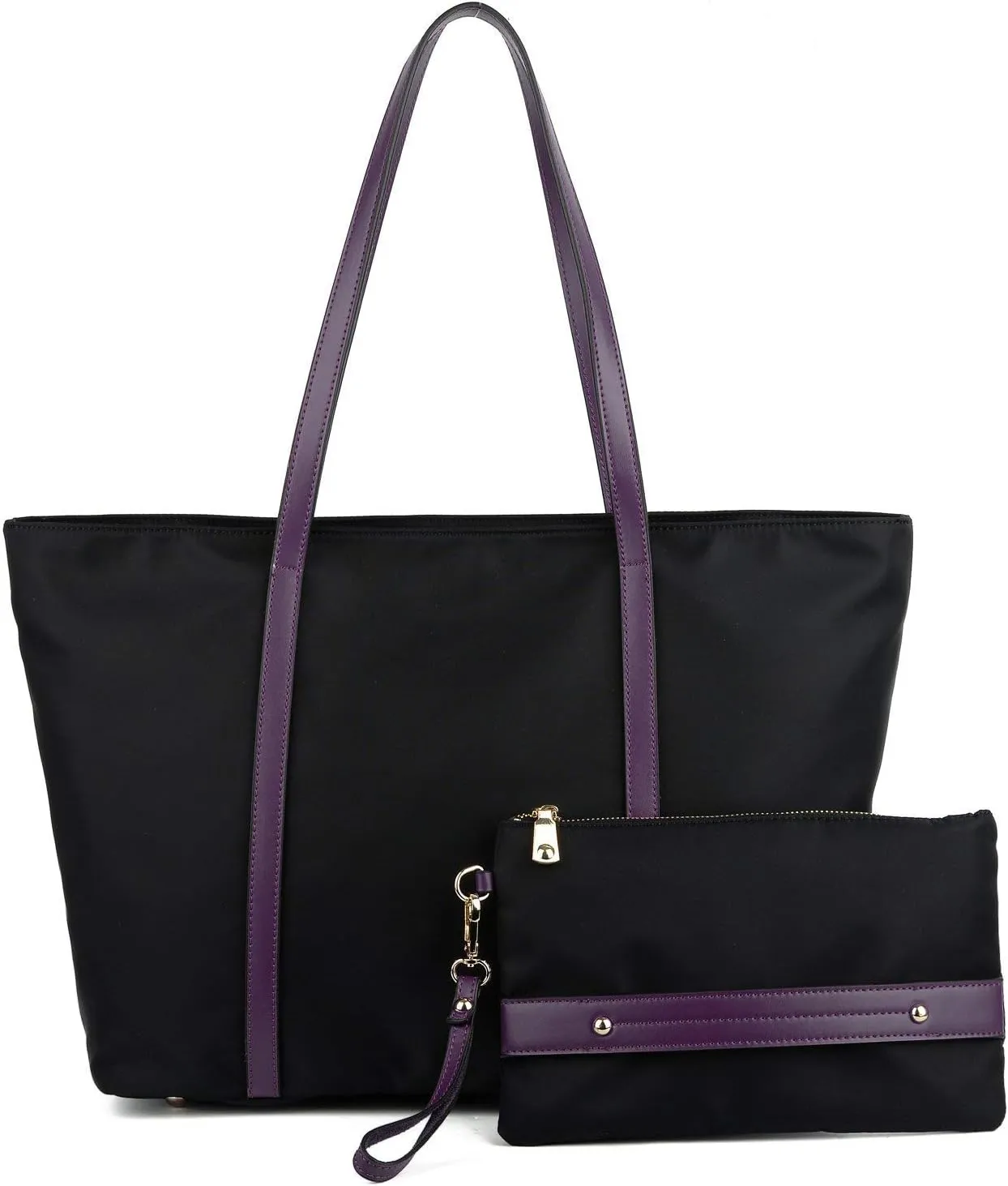 YALUXE Women's Nylon Tote Bags Large Capacity Shoulder Bags Work Handbags Purses