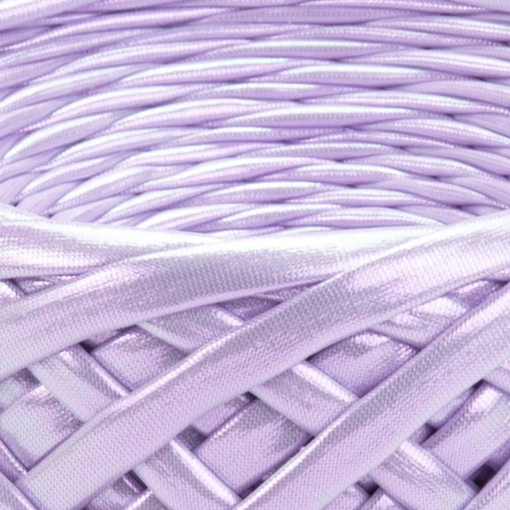 YarnArt Metallic Club Yarn – Super Bulky T-Shirt Yarn, 100% Polyester, 6.35 oz (180g), 60 yds (55m), Shiny Multicolor Thread for Handbags, Chic Night Bags, and Crochet Projects (8101)
