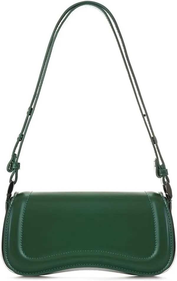 YDSIII Shoulder Bag, Women's Vintage Vegan Leather Shoulder Purse with Adjustable Strap