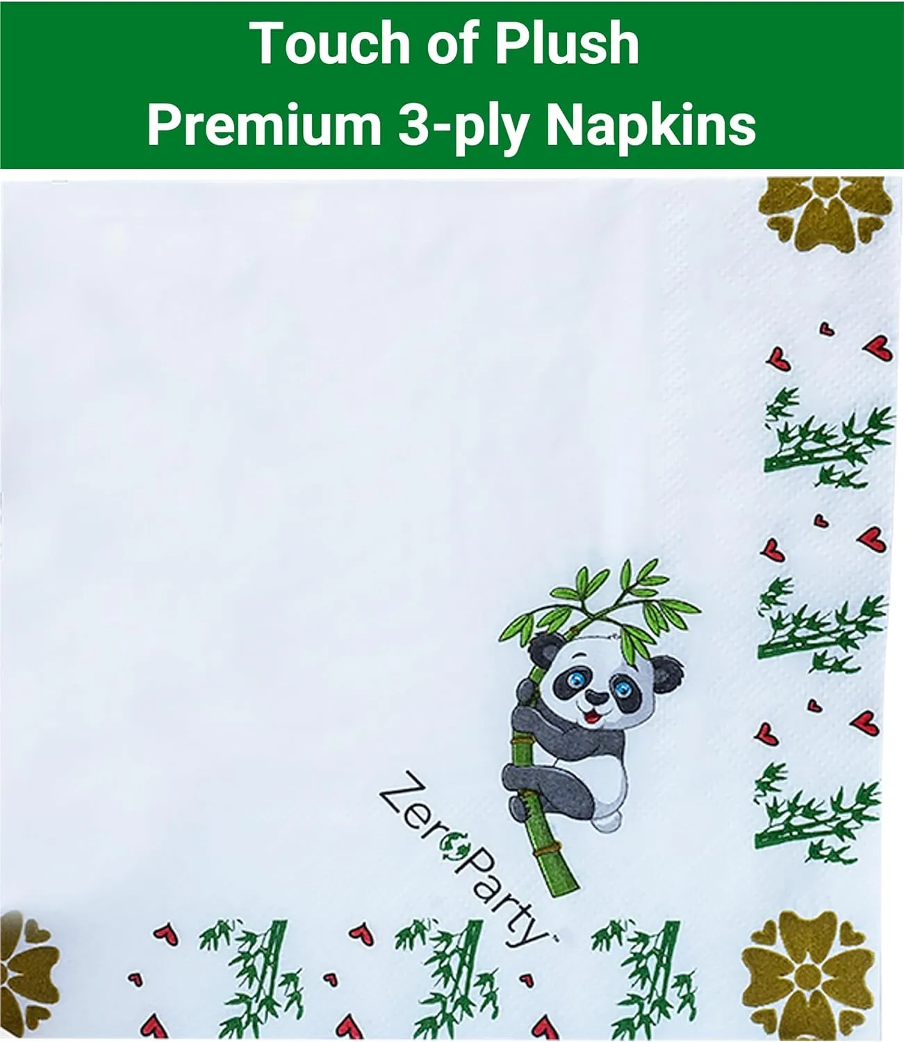 ZER PARTY Chinese New Year Decorations,Panda Plates Napkins Cups Cutlery   Food TrashBags   Kids Activities,Spring Festival 2024 Supplies,Educational Elegant Tableware 212pcs,Serves 30 TWP-HDPA-ST30