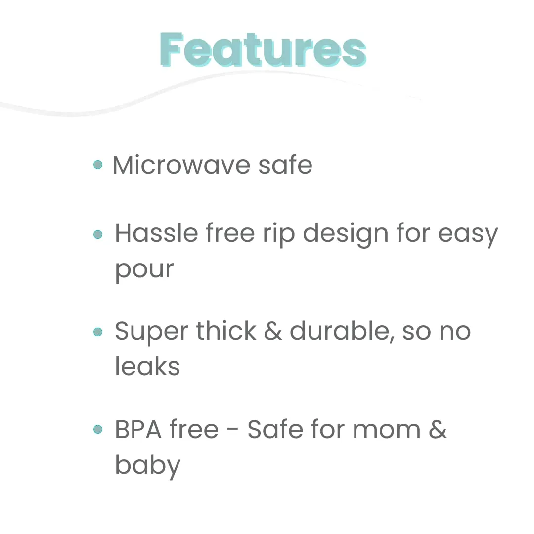 Zomee Disposable 8 oz Breast Milk Storage Bags w/Double Zipper Seal – Count – Leak-Proof – Self-Standing Breast Milk Storage Solution for Fridge or Freezer - Mutiple count Packs (Pack of 120)